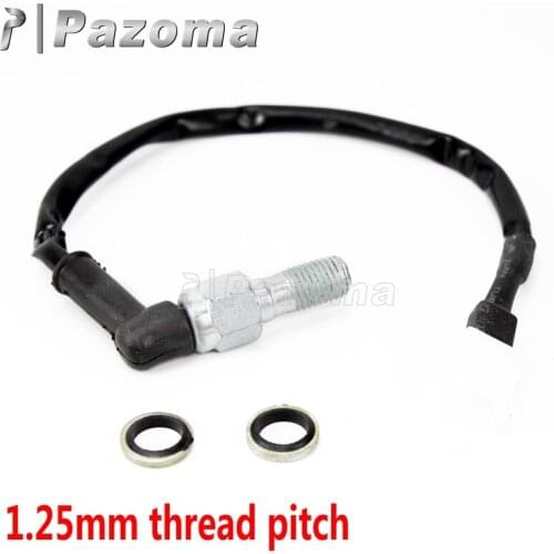 Universal Motorcycle Hydraulic Brake Pressure Light Switch Cable M10x1.25mm Banjo Bolt For Honda Yamaha Kawasaki Suzuki EXCF