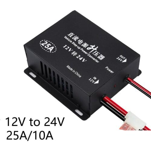 DC 12V Booster to 24V 10A 25A Power Converter Transformer For Car Inverter Power Voltage Regulator 12v to 24v dc converter