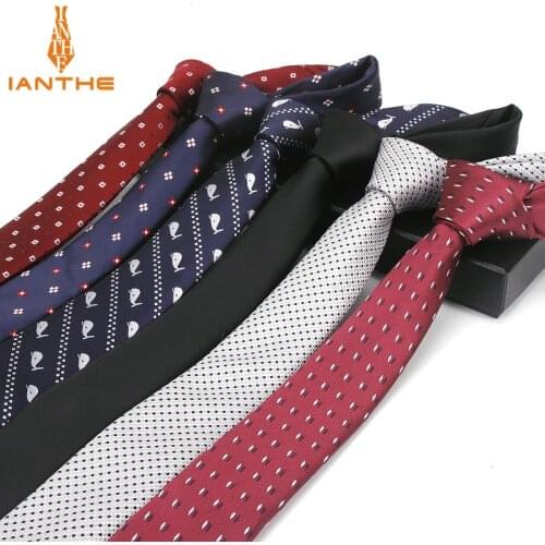 2018 High Quality Mens Tie 5 Cm Skinny Ties Wedding Groom Neckties For Men Animal Cravate Business Pour Homme Rouge Slim Stripe