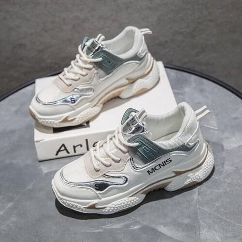 Ins dad shoes womens tide 2021 autumn new Korean version of sports tide shoes womens net surface breathable small white shoes