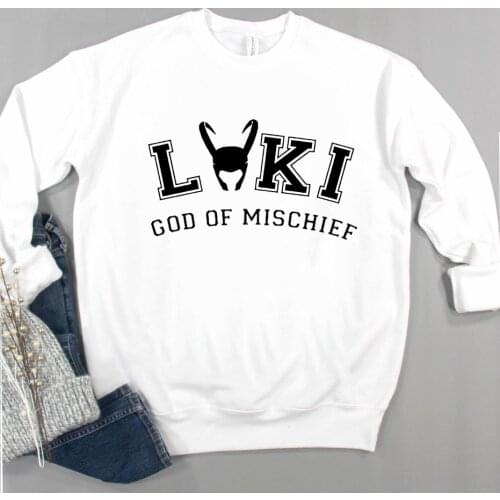 Women Loki Sweatshirt Time Variance Authority TVA Vintage Loki Laufeyson Sweatshirts Superhero Homage Tops Oversized Hoodie