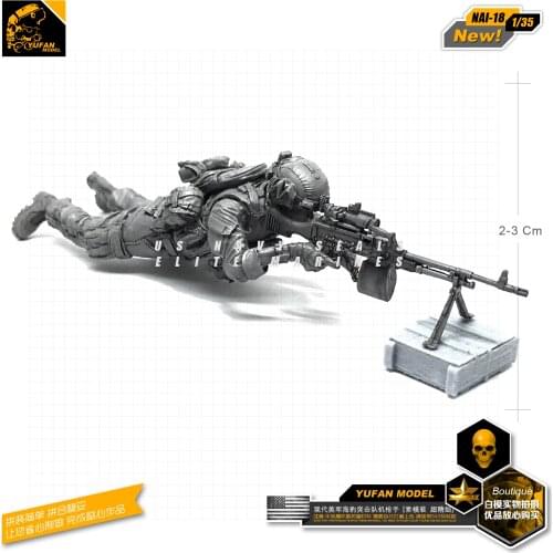 1/35 Resin Figure Model Kit Us Seal Resin Soldier self-assembled Nai-18