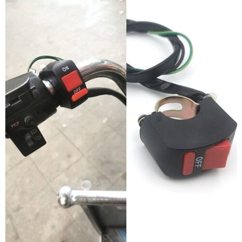 1PC Motorcycle Electric Handlebar Headlight Switch Handlebar ON/OFF Button Connector Button Switch Motorcycle Accessories
