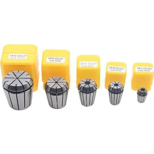 1pc ER11 3mm 1/8 Inch (3.175mm) 4mm 6mm 1mm 2mm 2.5mm Spring Collet Chucks Tool Holder for CNC Engraving Machine&Milling Lathe