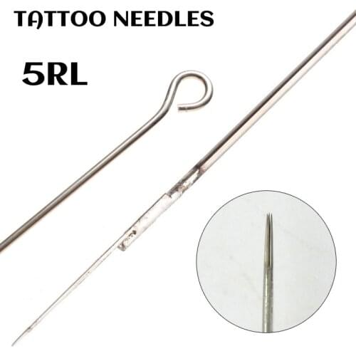 10pc 5RL Round Liner Tattoo Needles Assorted Sterilized Stick Poke Tattoo Machine Needle Body Art Tattoo Pin Tattoo Gun Supplies