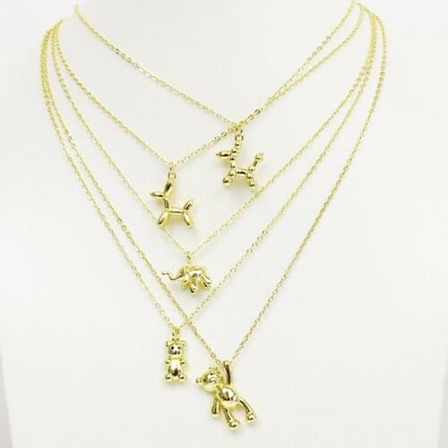 10 Pcs Balloon Cartoon pendant Necklace Gold Pendant necklace Fashion jewelry Necklace New design Necklace fashion 8507