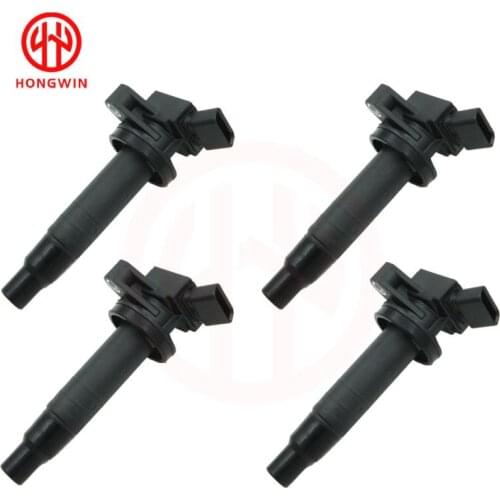 4pcs Ignition Coil for TToyota Corolla Celica CChevy Prizm PPontiac Vibe Matrix MR2 Spyder 1.8L UF247 / 9091902239 / 90919-02239