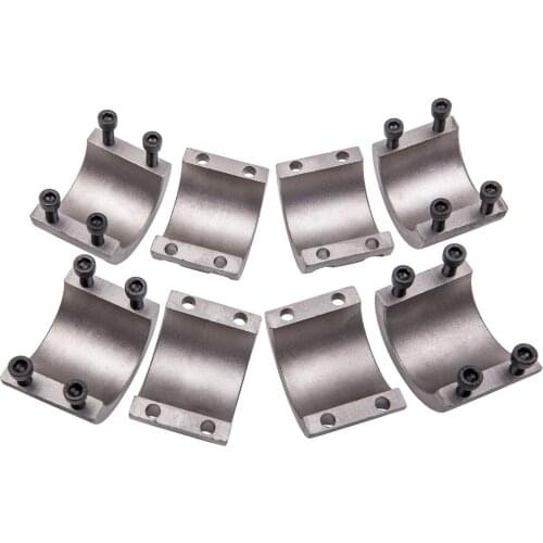 4pcs Steel Tube Clamps Bolt On 1.75" 1 3/4" O.D. Tube Roll Cage Mounts Lightbar Tire Mount