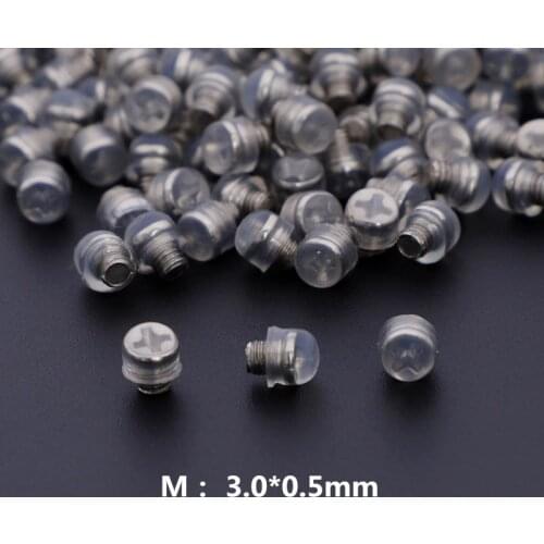 500/1000 PCS 2 sizes Scissor Bumpers Screw-in Scissor silencers 3.0/2.5mm Haircutting Styling Salon Scissors Accessories