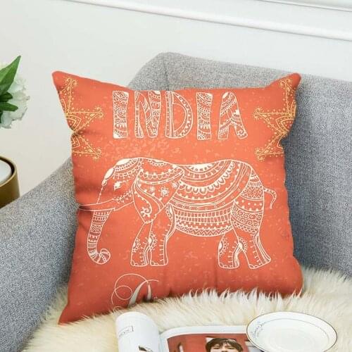 Watercolor Elephants New High Grade Decorative Pillow Case Car Home Sofa Cushion Cover 3D Digital Print style-4