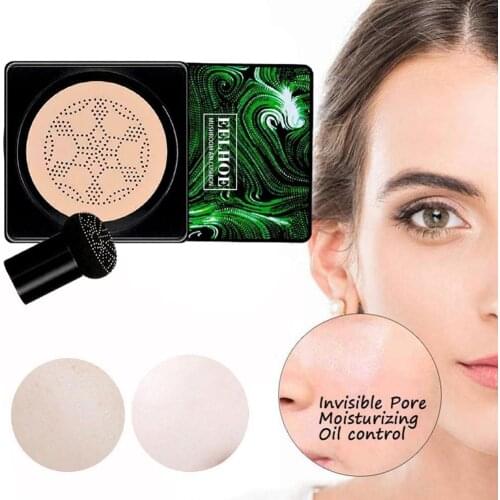 BB Air Cushion Foundation Mushroom Head CC Cream Concealer Whitening Makeup Cosmetic Waterproof Brighten Face Makeup Cosmetics