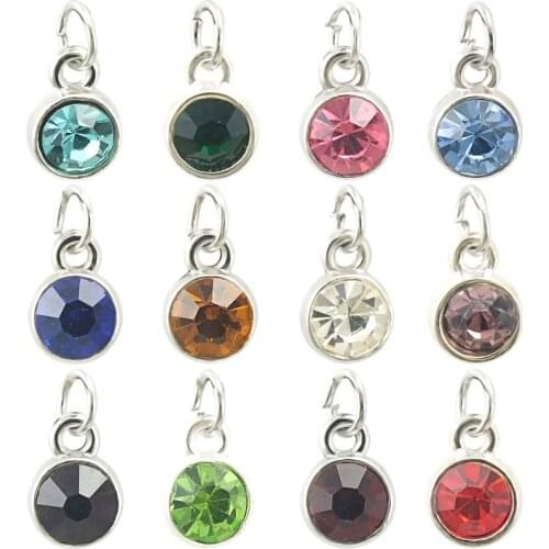 JINGLANG Making Rhinestone Bit Charms Pendants Fit Bracelet Necklace Bag, Fashion Jewelry Accessories Gift For Women Men 30 pcs