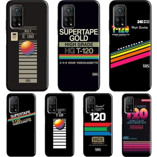 Retro VHS tape Cassette vaporwave Case For Xiaomi Mi 11 Ultra 9 10 Lite Mi 10T Pro Note 10 Lite Cover For POCO X3 Pro M3 F3
