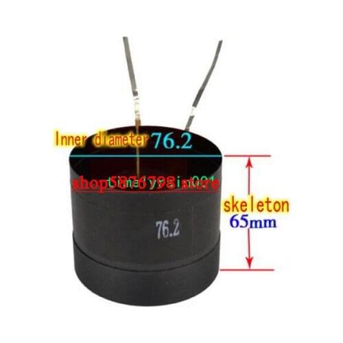 1pcs 76.2mm 8ohm 8Ω KSV Bass speaker Voice Coils Flat wire HiFi Audio coil