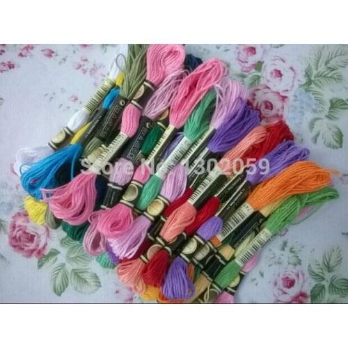 Every piece 8 meters Long Total 2682 Pieces Cross Stitch Thread Floss Similar With DMC