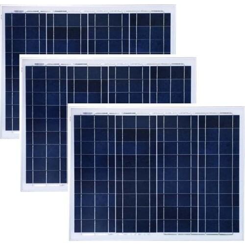 Solar Panel China 12v 50w 3 Pcs Pannello Solare 150w 36v Solar Phone Charger Battery Rv Off Grid Boat Caravan Car Camp LED Light