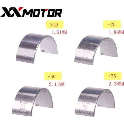 8Pcs 1Set Engine Crankshaft Crank Shaft Connecting Rod Bearing STD Oversize +0.25 +0.5 +0.75mm For Kawasaki ZZR400 1995-2003