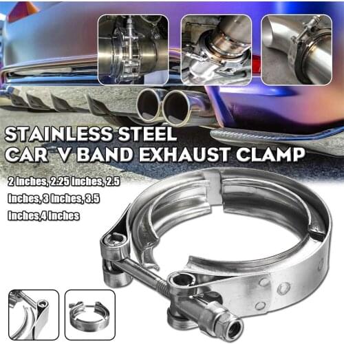 2.5 Inch 63mm Male/Female V-Band Clamp Flange Kit Stainless Steel Auto Turbo Downpipe Wastegate Exhaust Pipes Car Accessories