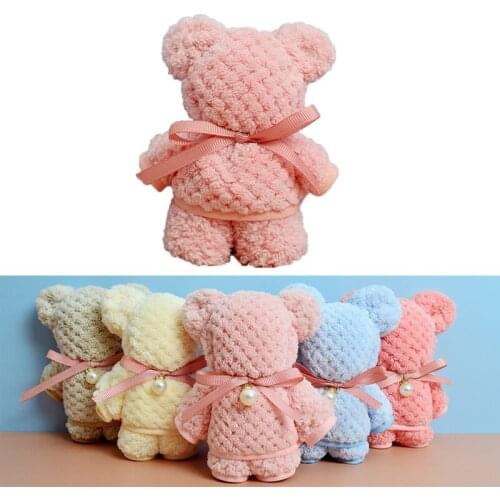 Coral Velvet Bear Towel Adult Towel Kindergarten Baby Full Moon Ceremony Feast Wedding Small Gift Business Annual Meeting Gift
