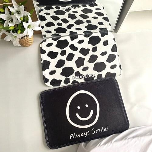 Cute cartoon soft cute girl thickened carpet mat door mat bathroom absorbent pad household non-slip foot mat
