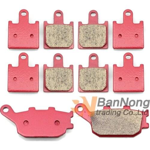 Motorcycle Front / Rear Brake Pads For Kawasaki Z 1000 Z1000 2007 2008 2009 copper fiber High quality