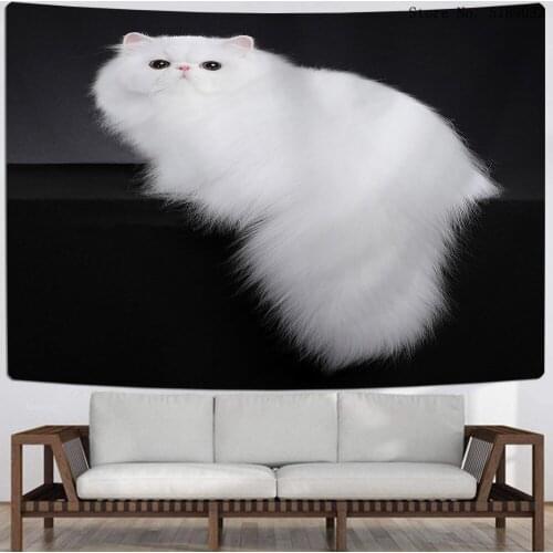 Cartoon Animal Wall Hanging Kawaii Tapestry Cat Wall Cloth Bedroom Decor Tapestry Bedroom Kid Home Decor Tapestry Picnic Blanket