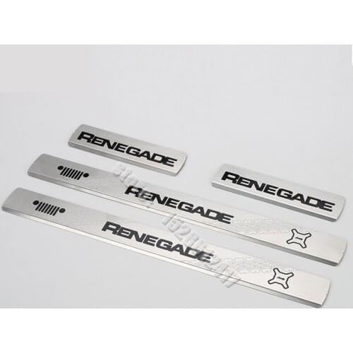 For Jeep Renegade 2016-2020 Car styling stainless steel sill Scuff Plate/Door Sill Door Sill Scuff Plate Welcome Pedal