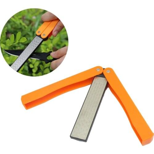 Knife Sharpener Outdoor Sharpening Double Sided Folded Pocket Sharpener Safety Survival Kit Diamond Whetstone Tочильный #PY