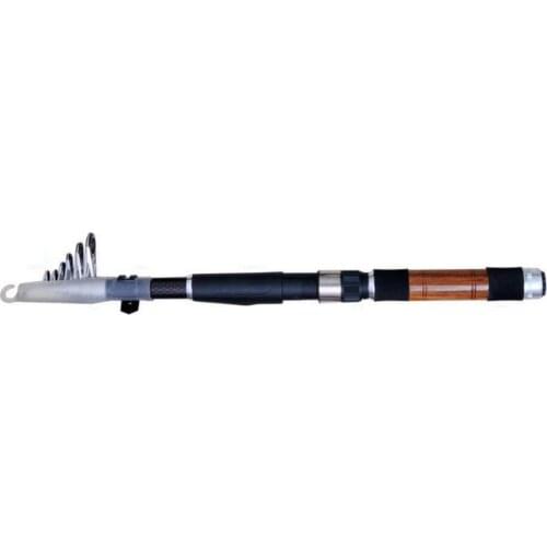 Portable Carbon Fiber Fishing Rod Travel Sea Rock Spinning Pole