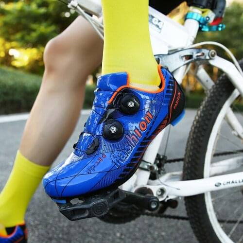 Professional Cycling shoes Men Mountain Trekking Cycling Shoelace Lock Track Road Outdoor shoes Men