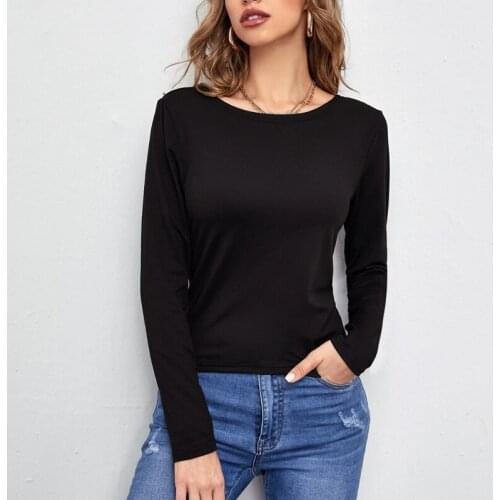 Womens Round Neck Blouse Beautiful Back Triple-Cornered Hollow Loose Pullover Tops Halter Tops Casual