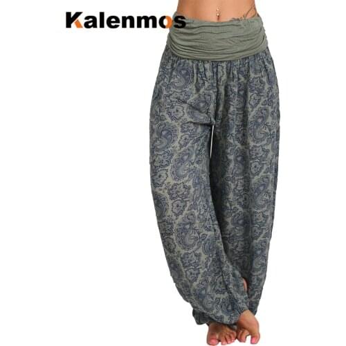 Harem Pants Women KALENMONS High Waist Autumn Winter Casual Large Baggy Hip Pop Punk Vintage Sexy Trousers Plus Size Streetwear