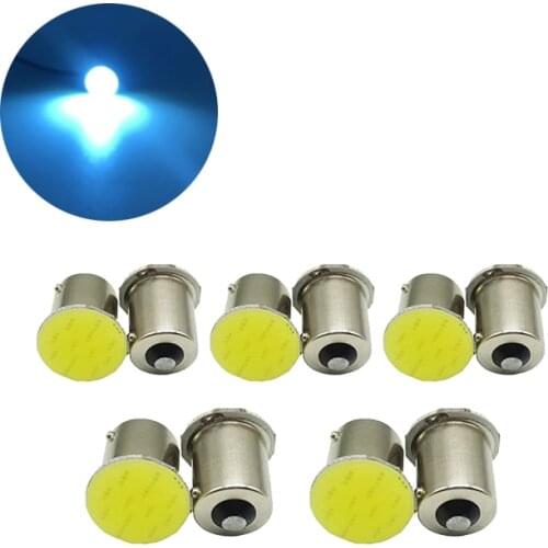 10Pcs/Lot Ice Blue COB 1156 BA15S 12SMD Car LED Light Signal Bulbs Super Bright Auto Turn Tail Reverse Parking Brake Lamp 12V