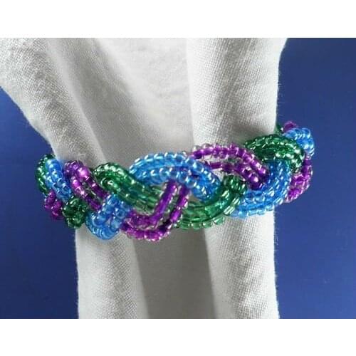 Aliexpress acrylic napking ring with polybag