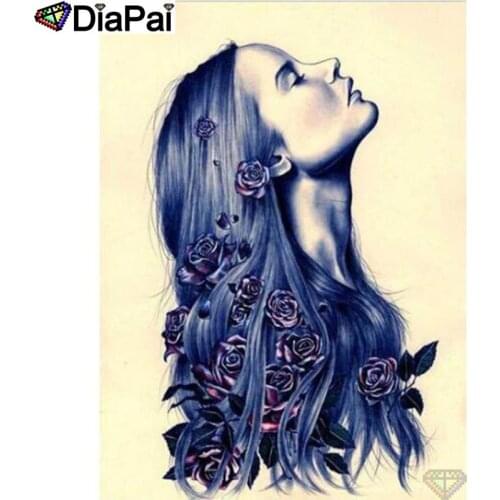 DIAPAI Diamond Painting 5D DIY 100% Full Square/Round Drill "Beauty character" Diamond Embroidery Cross Stitch 3D Decor A24626
