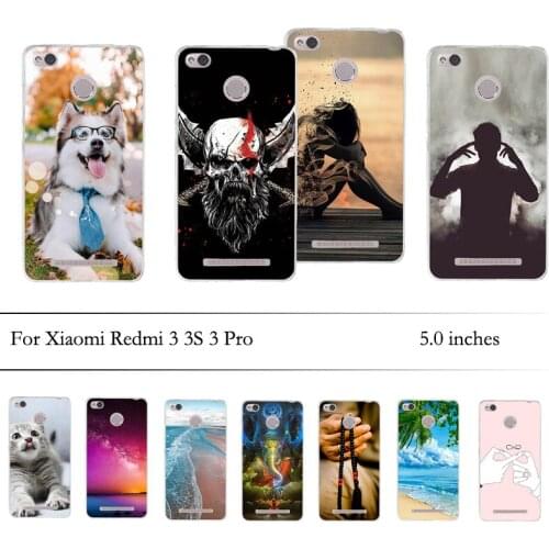 Case For Xiaomi Redmi 3S Case Cover Soft Silicone TPU For Xiaomi Redmi 3S 3X 3 Pro 5.0 Cover Case For Xiaomi redmi 3 S 3X Shell