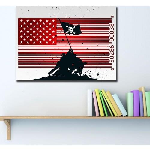 Large Size Pop Art Pirate Nation Oil Painting Wall Art Canvas Decor Living Room Painting Wall Painting Picture No Framed