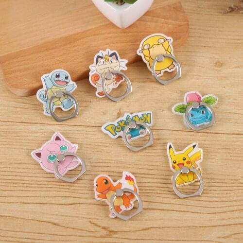 Pokemon Pikachu Mobile Phone Bracket Anime Cartoon Character Printing Cute Style Bracket Birthday Gift