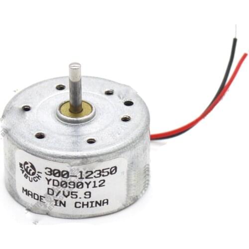 Micro Mini 24mm Round 300 Solar Motor DC 1.5V-12V 9V for Solar Panel Diy Hobby Toy Model Accessories