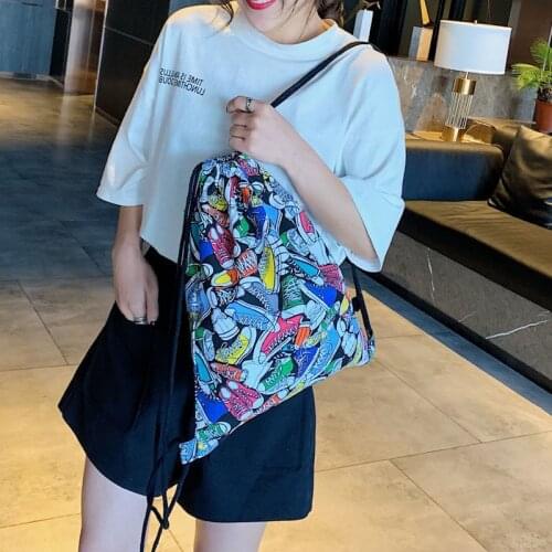 Fashion Portable Drawstring bags Girls Shoes Bags Women Cotton Travel Pouch Storage Clothes handbag High Quality Makeup bags