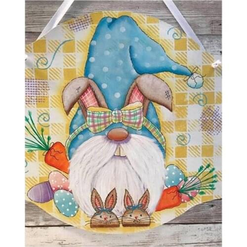 5D DIY Diamond Painting Kit for Adults Easter Bunny Gnome Full Drill Art Crystal Rhinestone Embroidery Cross Stitch