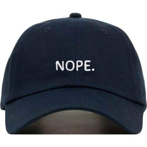 2019 new NOPE embroidered baseball cap fashion hip hop hat summer visor outdoor sports caps adjustable dad hats