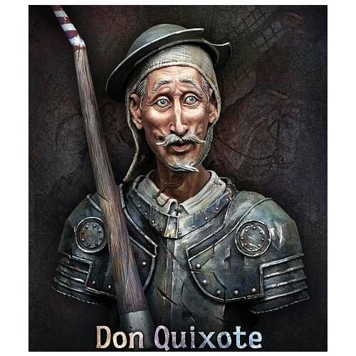 New Unassembled 1/ 10 Don Quijote de la Mancha bust Figure Resin Kit DIY Toys Unpainted kits
