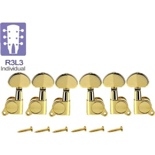 NEW Sealed Guitar Strings Tuning Pegs Keys Gold 3R3L Machine Heads Tuners 3L3R for Acoustic/Electric Guitar