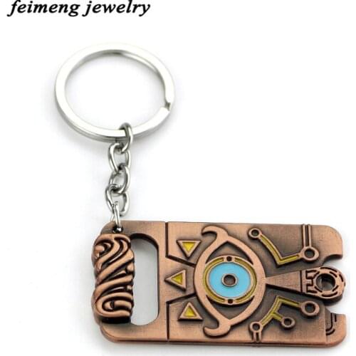 New Arrive Game Anime The Legend of Breath of the Wild Key Chain Eye Alloy Metal Chain Pendant For Game Player Collecting