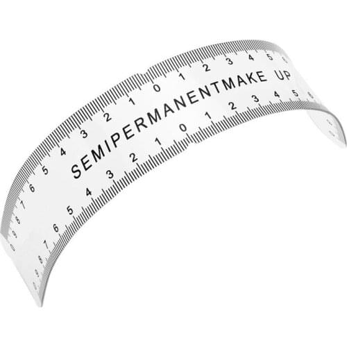 Permanent Makeup Stencils Plastic Eyebrow Ruler Tattoo Radian ruler Shaping Tool For The Beginner tattoo eyebrows ruler