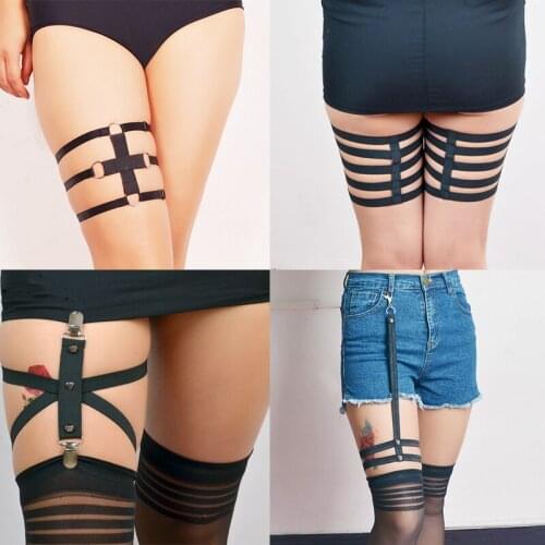 Women Sexy Elastic Garter Belt Women Leg Decoration Harness Belt Lady Lingerie Bondage Garters Night Club Gift Exotic Dancewear