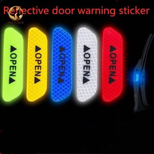 Car door safety warning stickers bumper reflective stickers car stickers door warning stickers