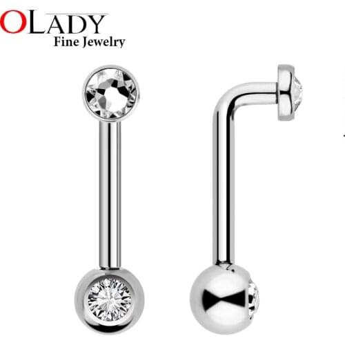 10pcs/lot Christina Vertical Hood L Barbell VCH Sexy Vagina Genital Titanium Piercing Body Jewelry