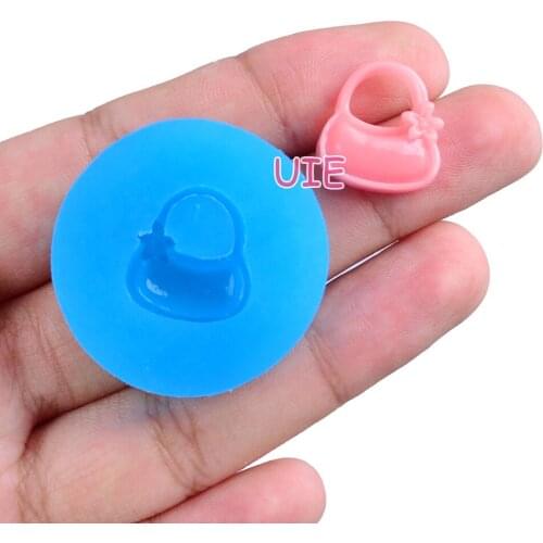 FYL620 14.4mm X 15.6mm Handbag Silicone Mold Fondant Cake Decoration Candy Resin Clay Earrings Necklace Craft Soap Candle